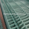 Green solid metal fence panel 2D panel fence 3D welded wire mesh panel